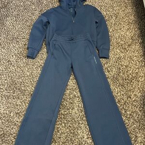 Abercrombie Kids YPB Blue Hoodie and Sweatpants Set